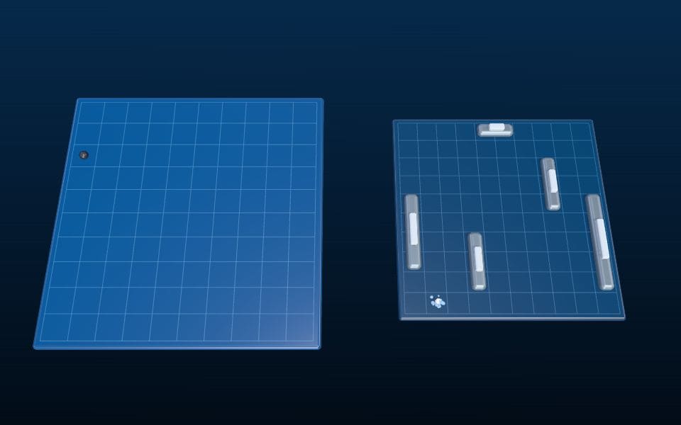 Battleship online 3D game board