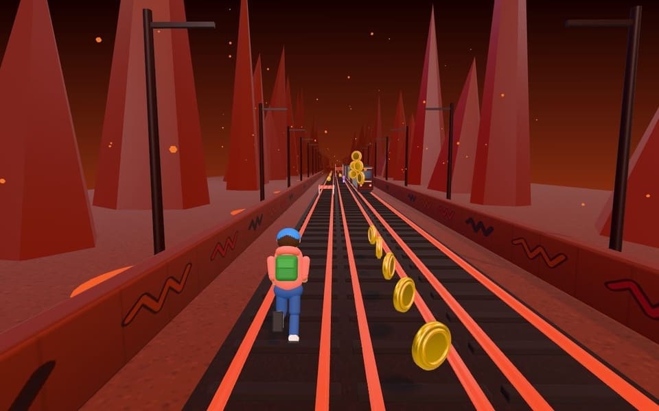 Rail Rush 3D online game